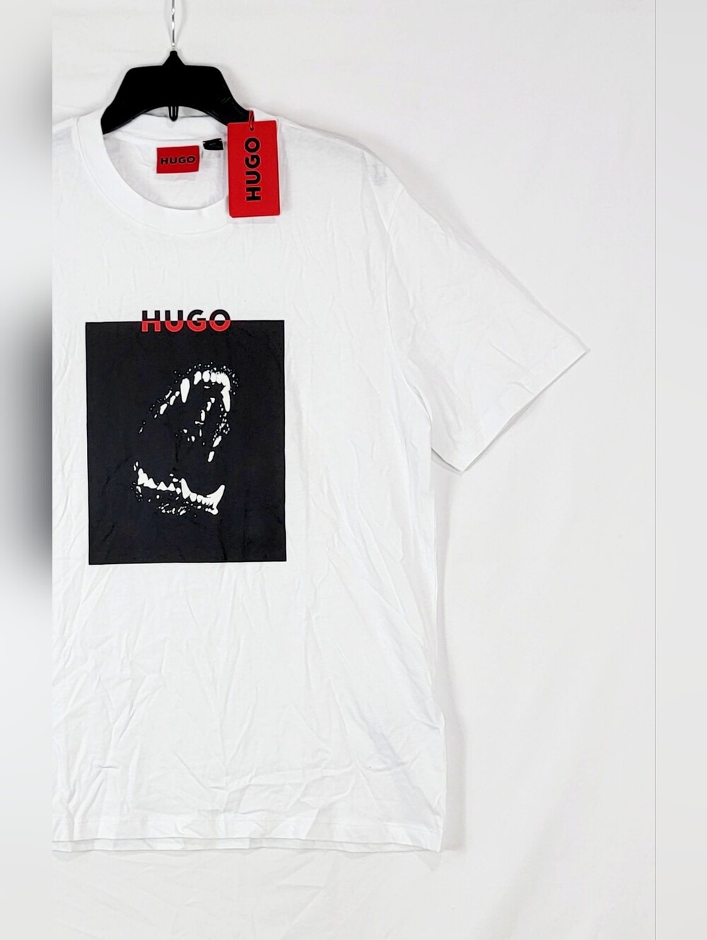 $69 Hugo Boss Mens Dobero Short Sleeve Crewneck Logo T-Shirt - Picture 7 of 10